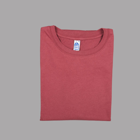 Folded View Burgundy t-shirt from CDUK