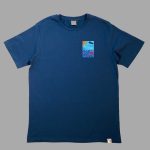 Sustainable-light-blue-T-shirt-with-sea-design-design